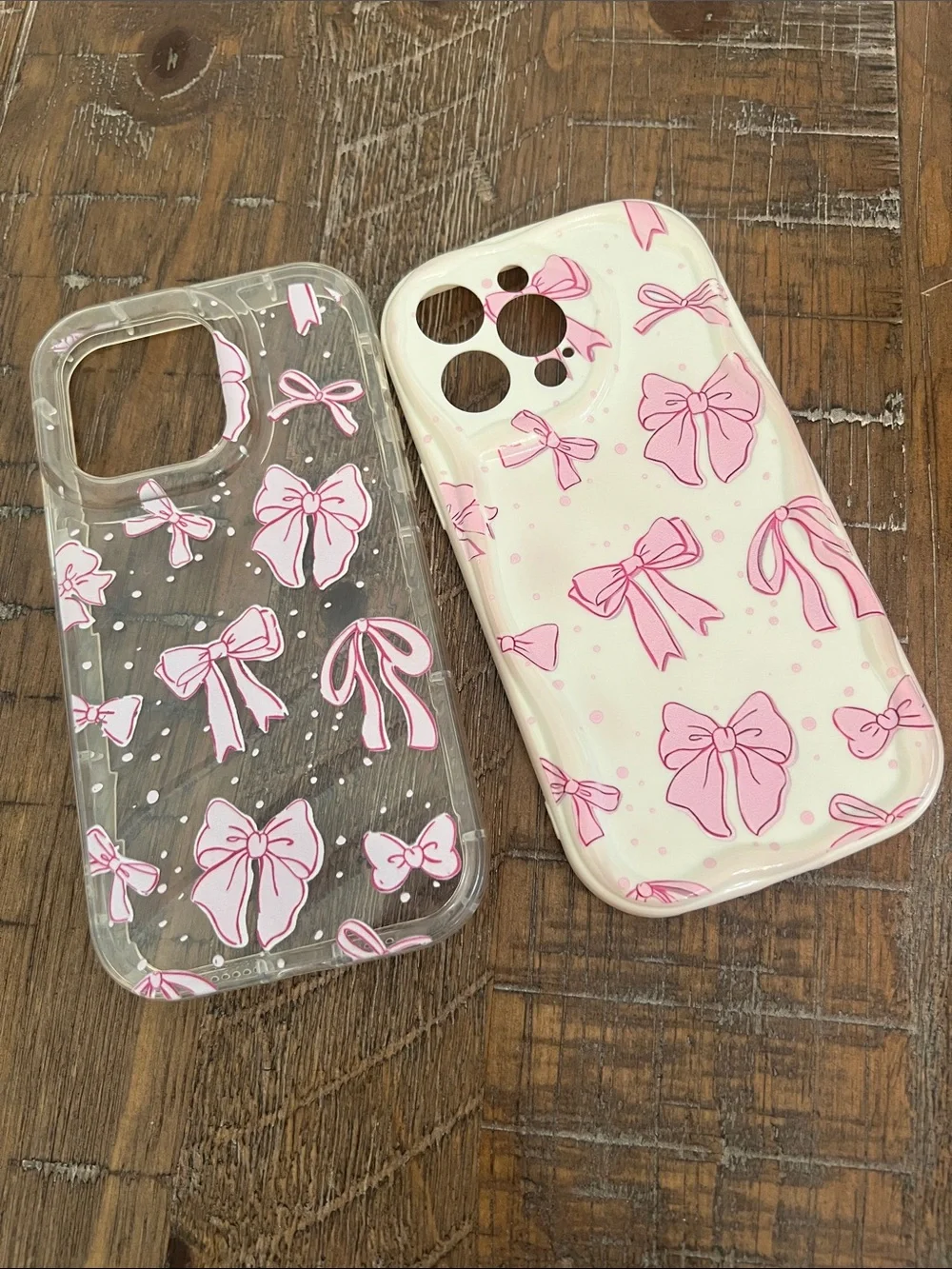 Pink Bow Pattern 2 Phone Cases for iPhone 14 Pro Max Protective Cover